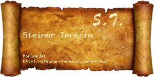 Steiner Terézia névjegykártya